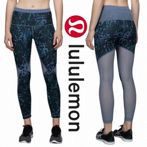 Lululemon Running In The City 7/8 Tight *Full-On Luxtreme Floral Sport Backd